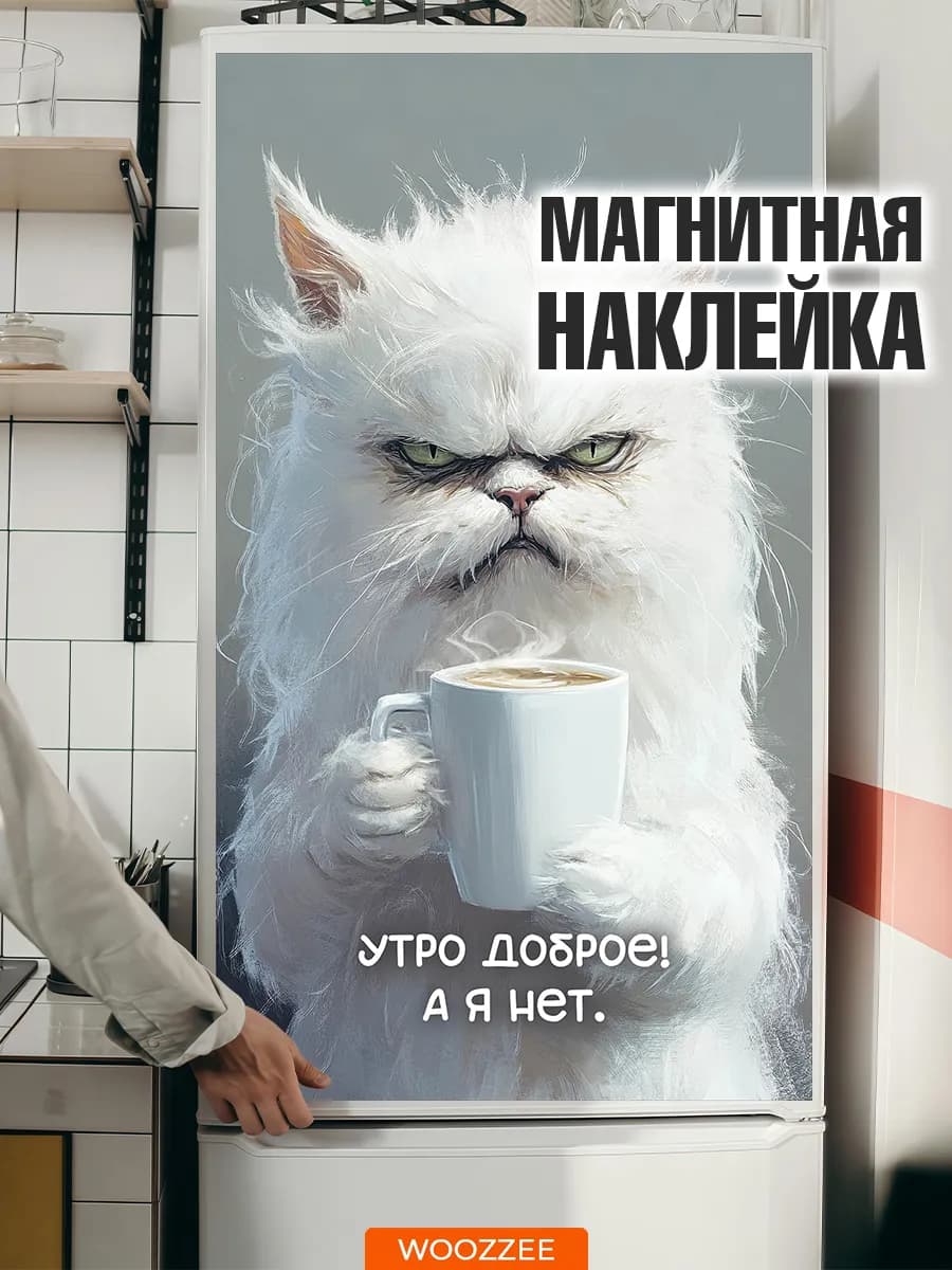 Наклейки на холодильник магнитные декор для кухни
