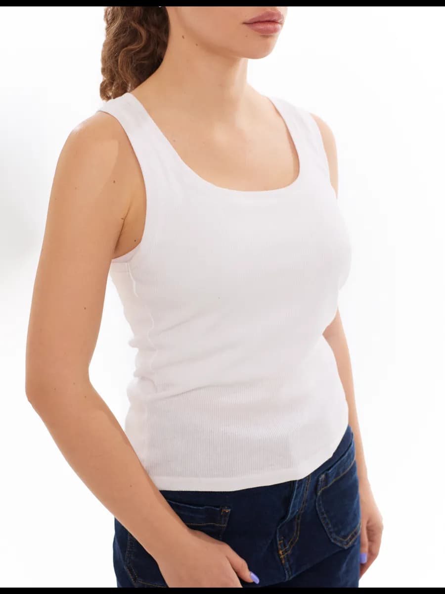 Майка базовая в рубчик