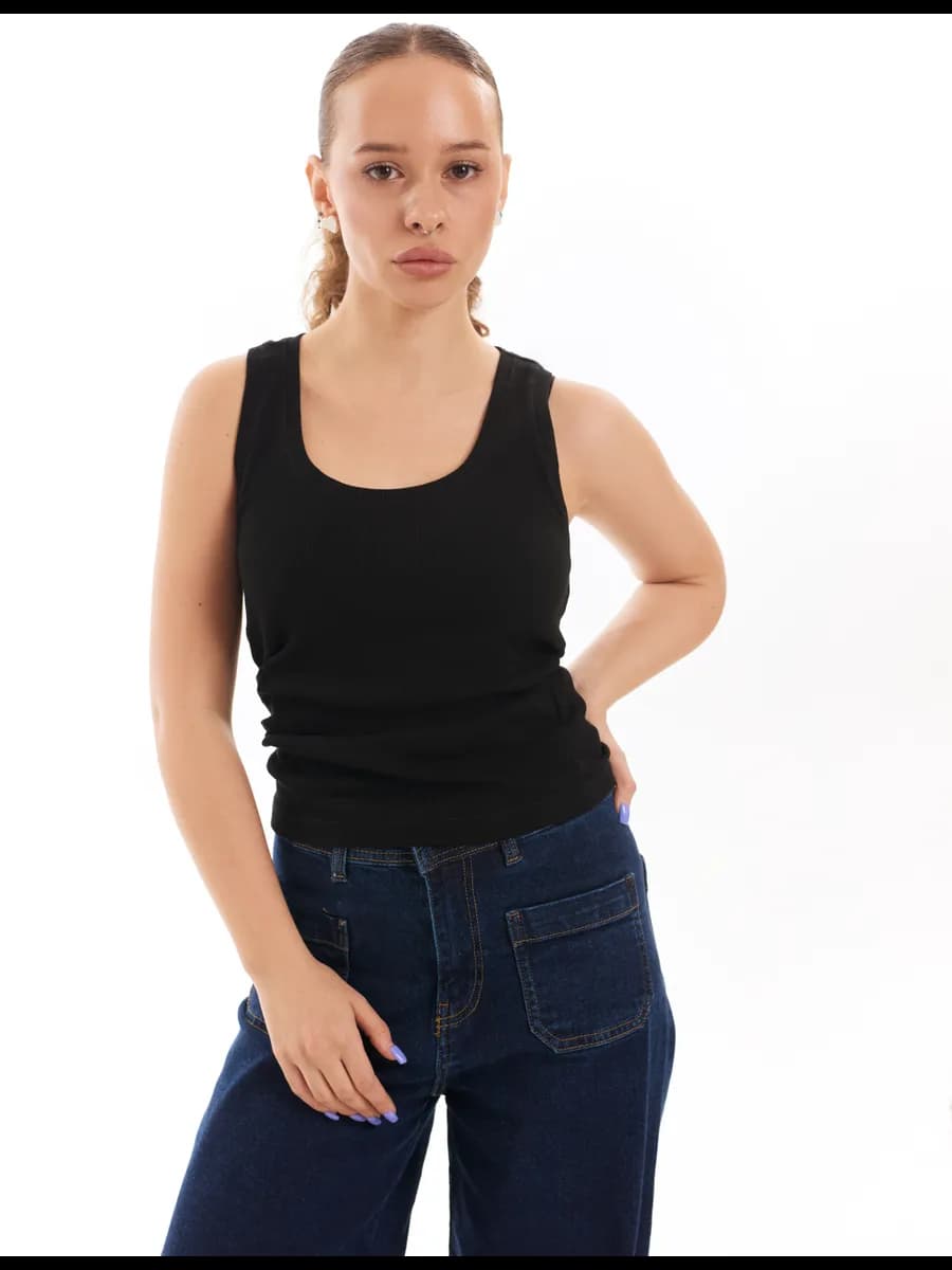 Майка базовая в рубчик