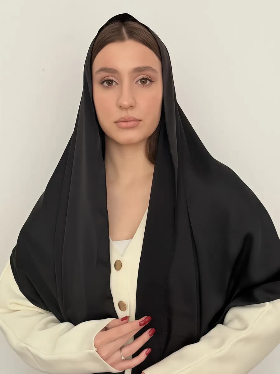 Шелковый платок на голову и шею