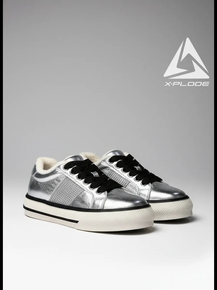 Зимние кеды с мехом утепленные