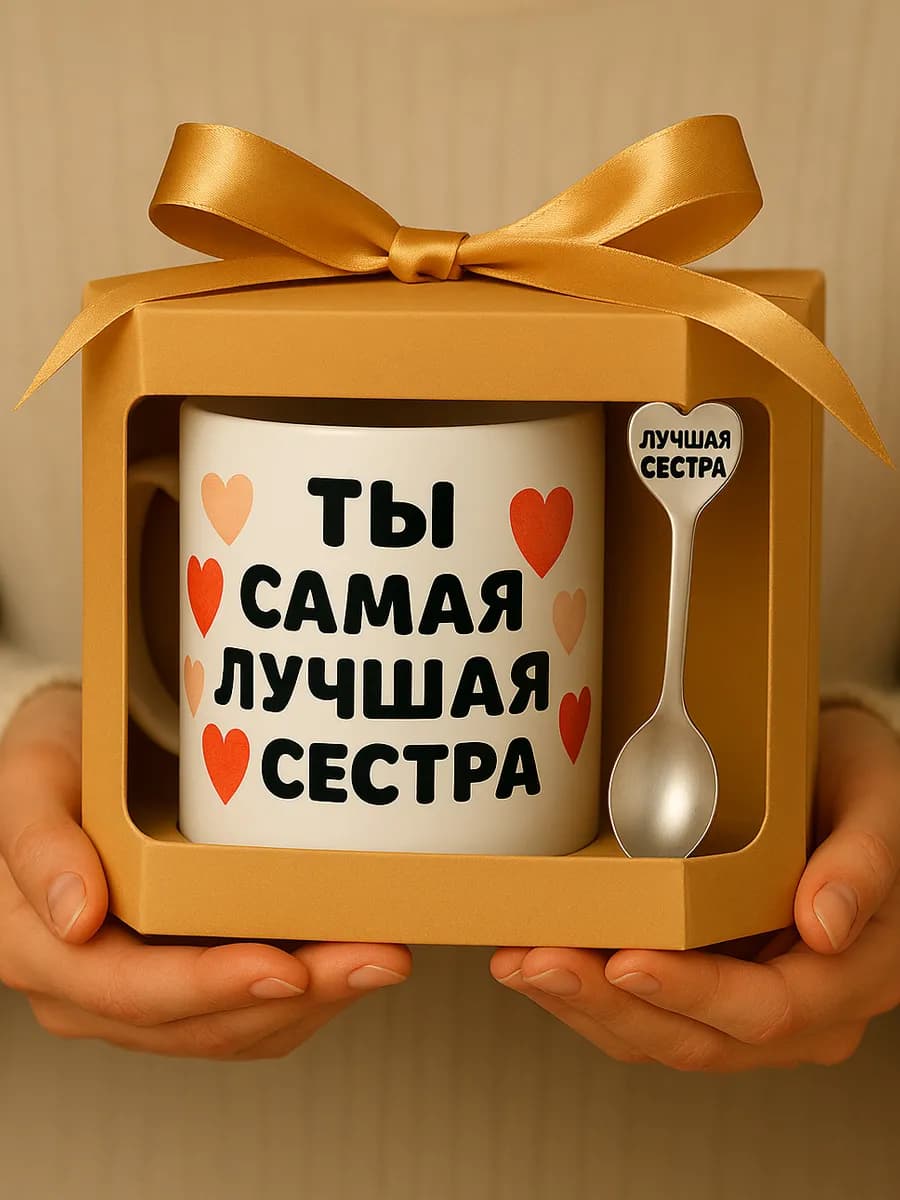Подарочный набор с кружкой сестре