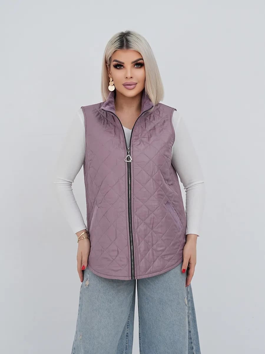 Жилетка легкая стеганная - фото 1