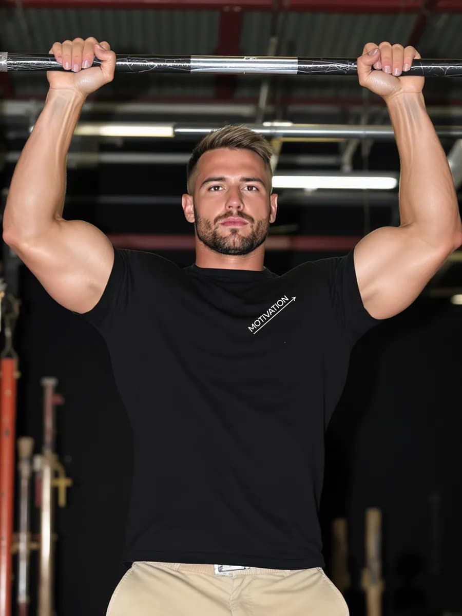 Футболка спортивная с принтом