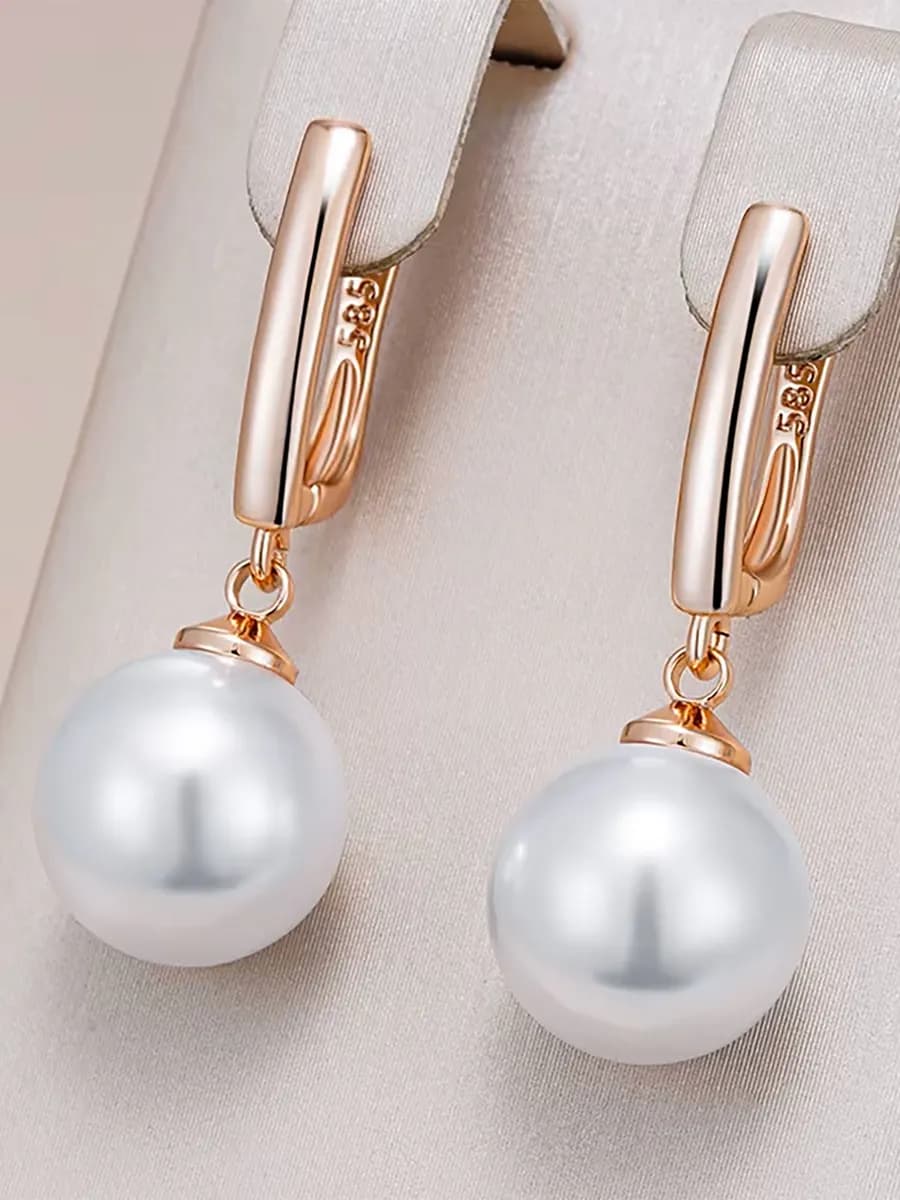 Серьги с жемчугом бижутерия