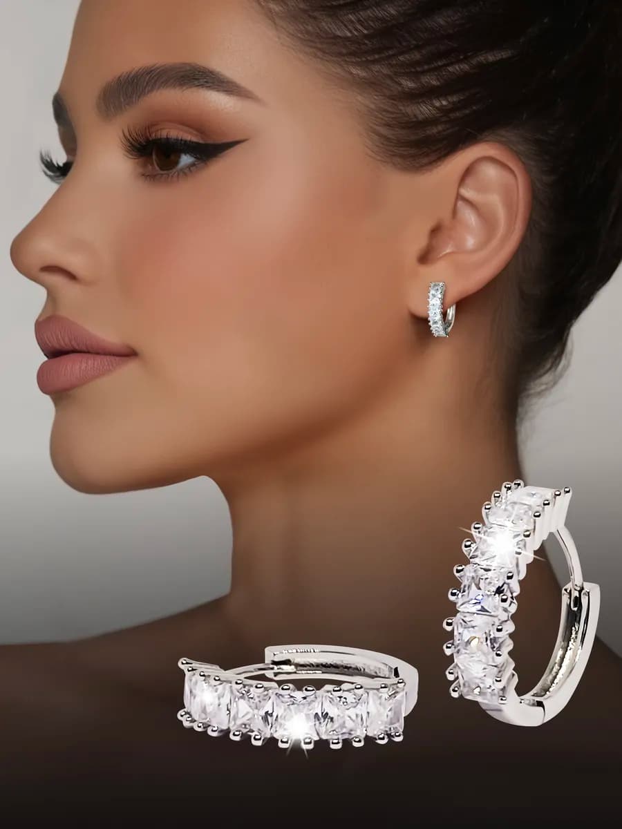 Серьги кольца бижутерия