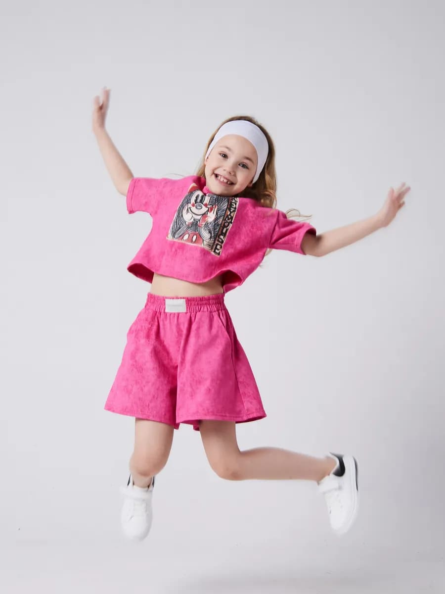 Детский костюм пижама шорты футболка