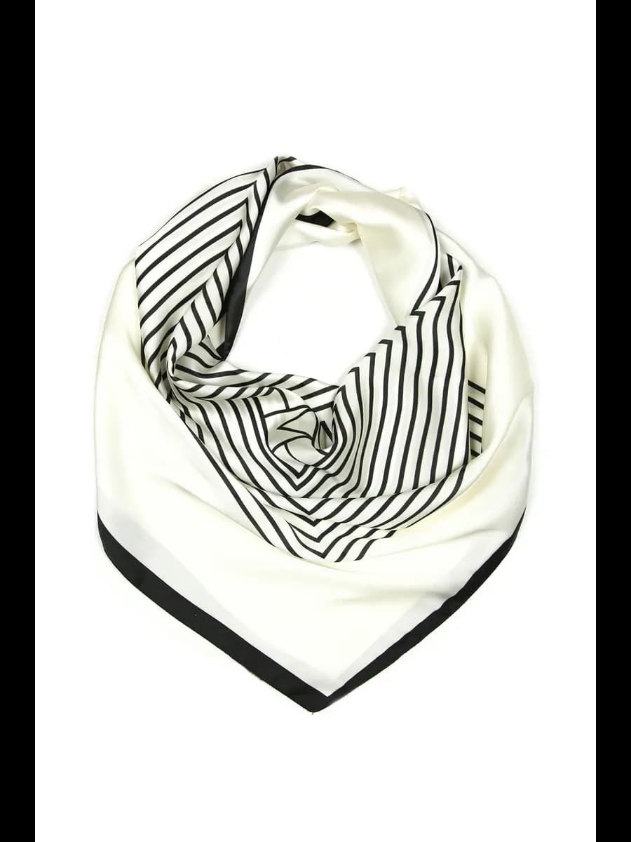 Платок на шею и голову шелковый 70*70 - фото 1