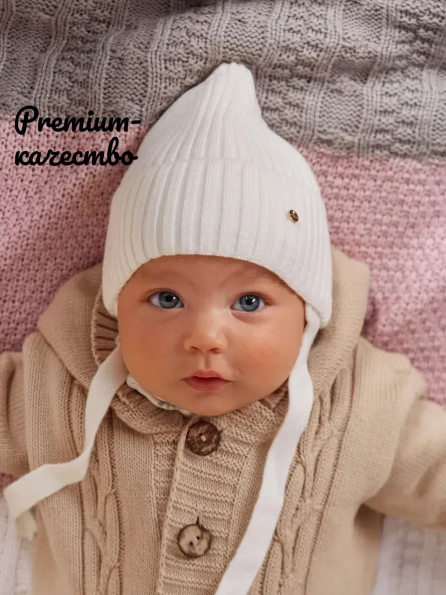 Шапочка демисезонная для новорожденного