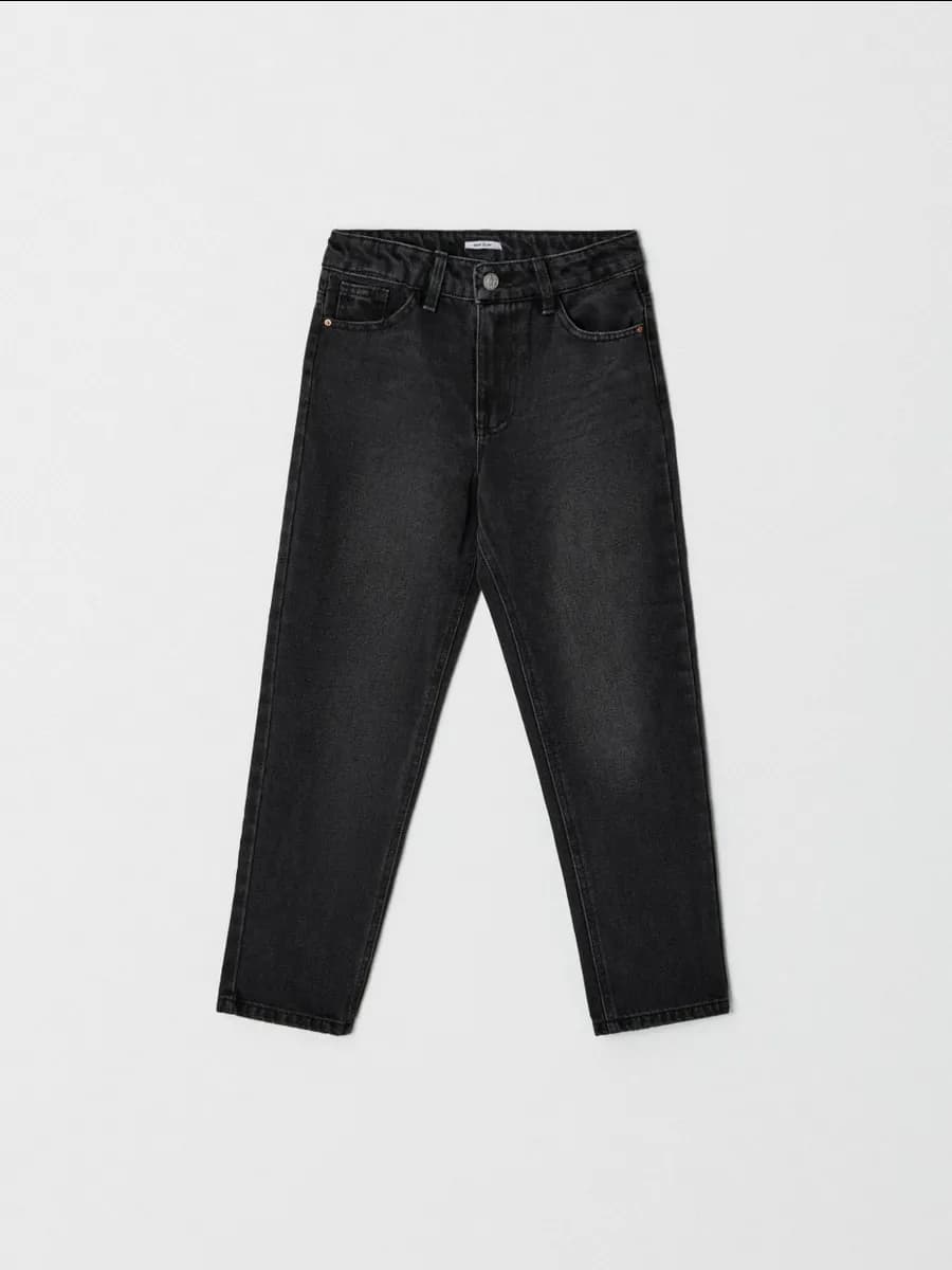 Джинсы мом с высокой посадкой