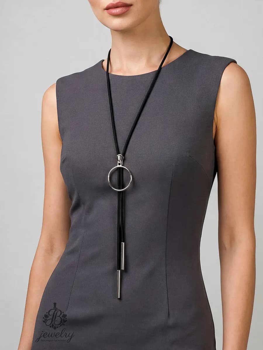 Подвеска на шею длинная бижутерия