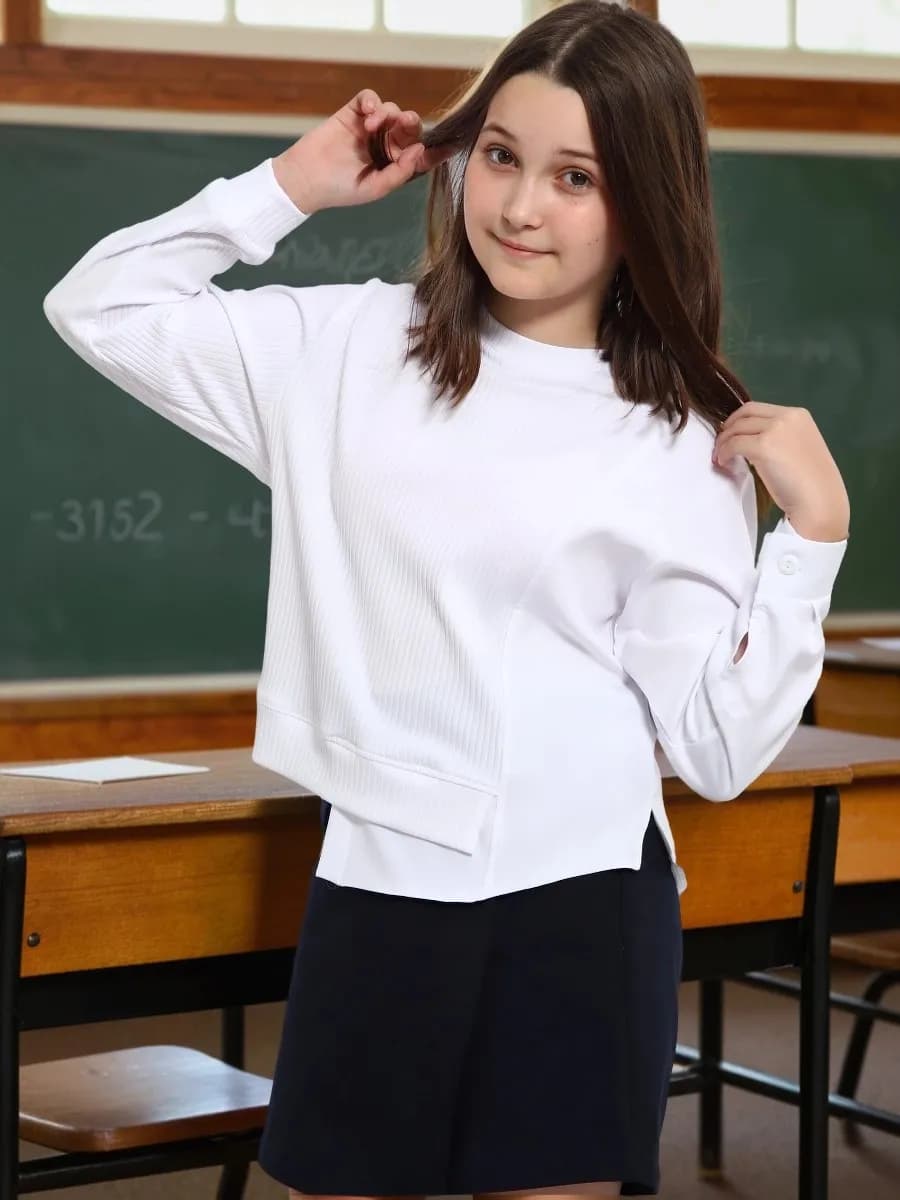 Блузка школьная асимметричная