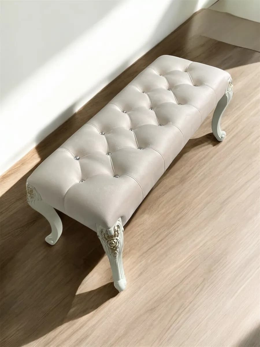 Банкетка в прихожую и спальню стразы