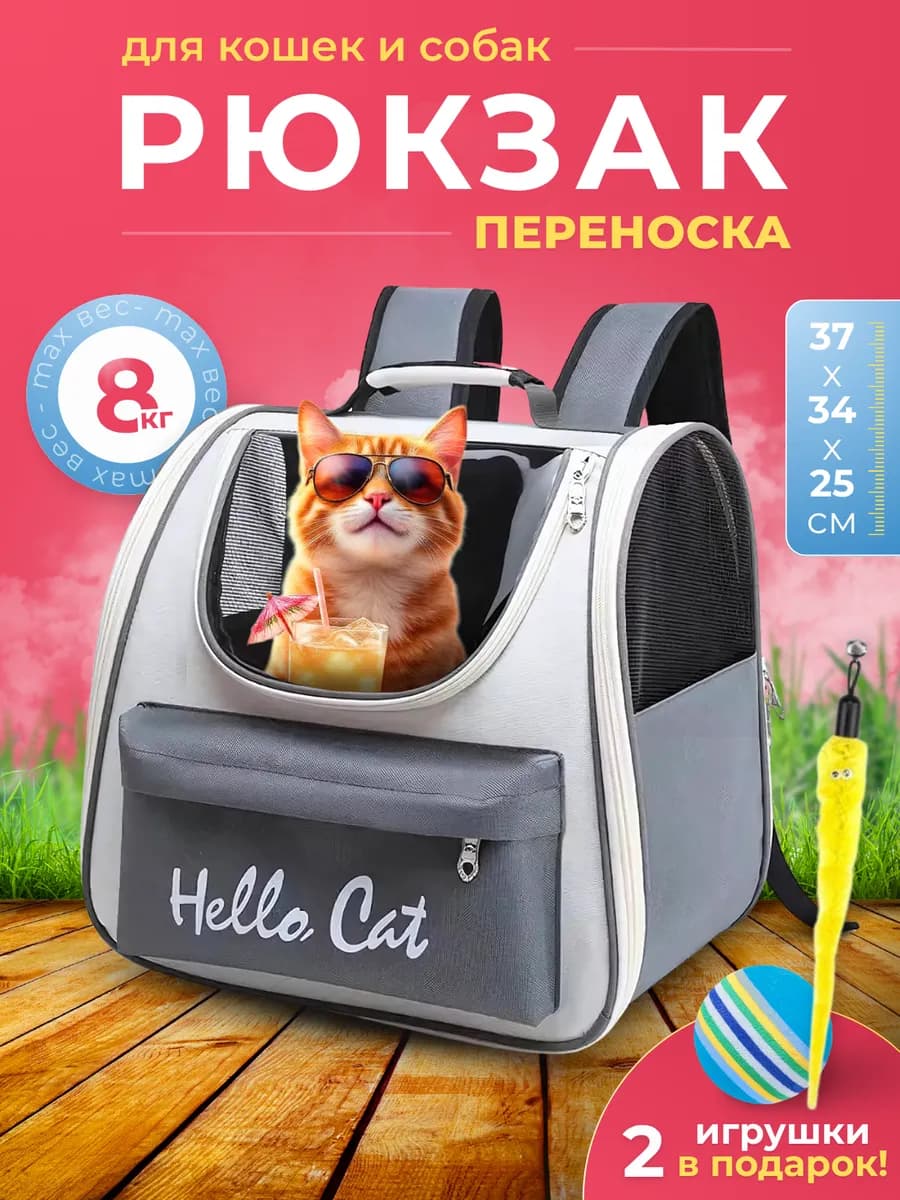 Переноска рюкзак для кошек и собак