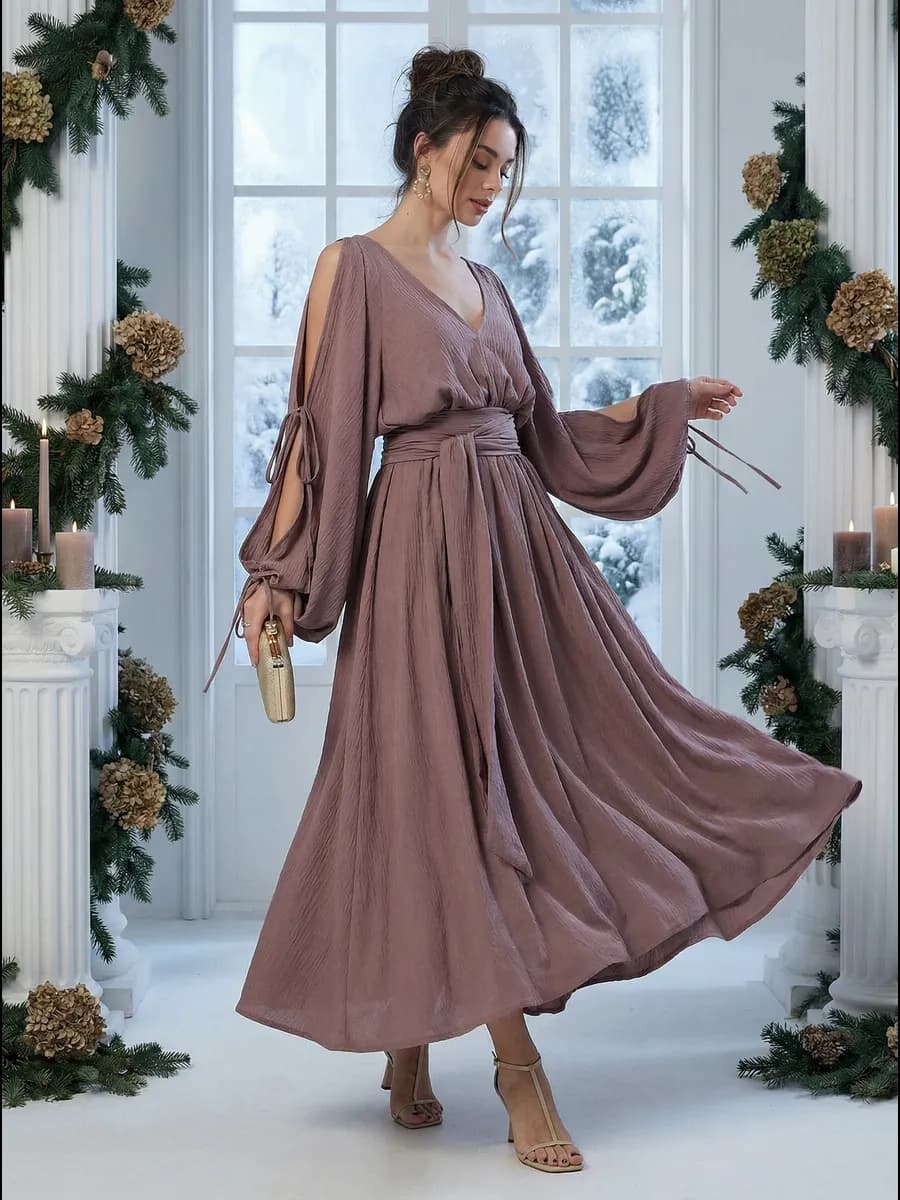 Платье праздничное новогоднее в греческом стиле