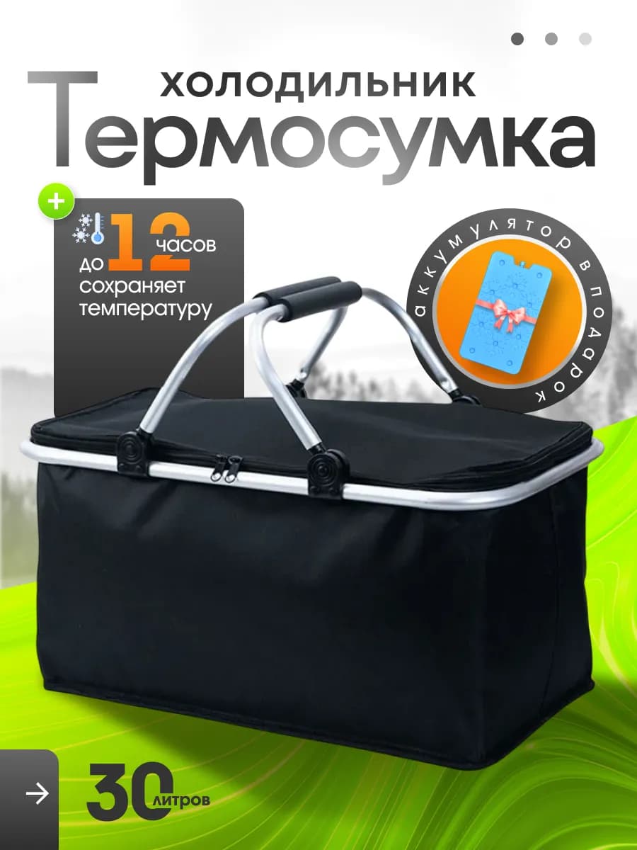 Термосумка холодильник дорожная для пикника и рыбалки