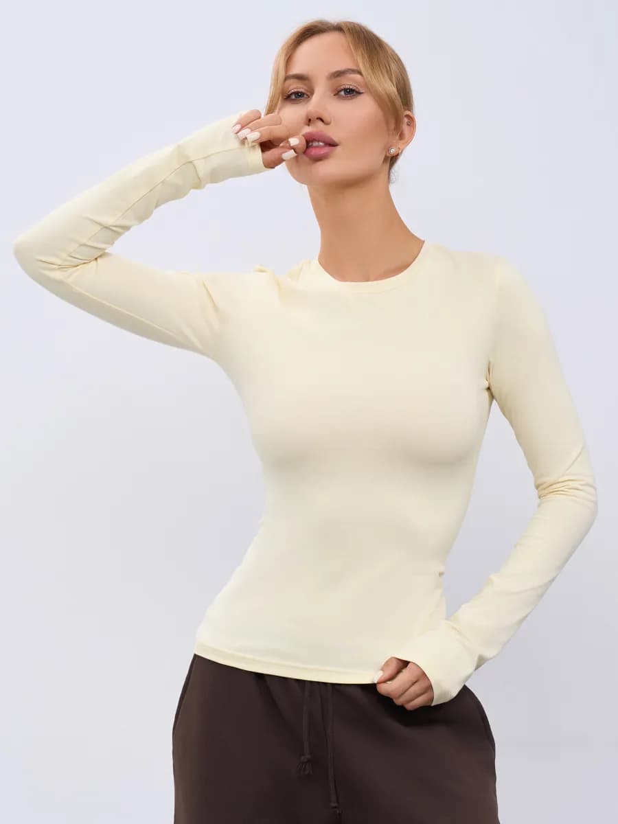 Лонгслив облегающий скимс