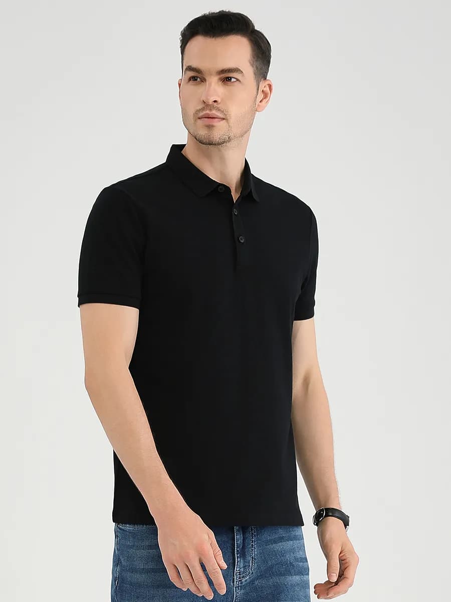 Футболка поло с коротким рукавом хлопок