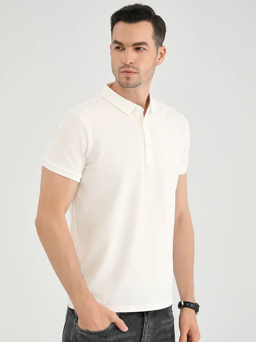 Футболка поло с коротким рукавом хлопок