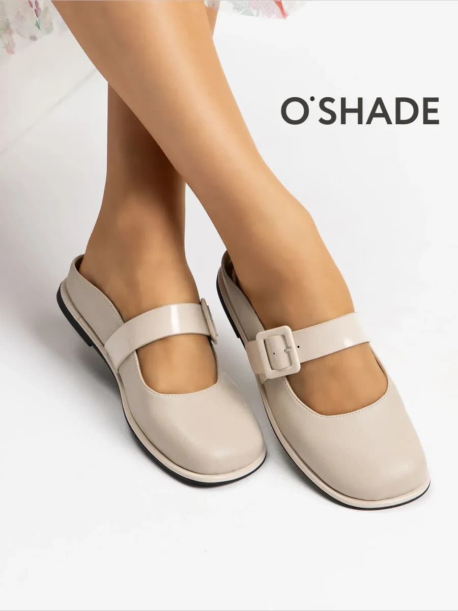 Сабо женские кожаные