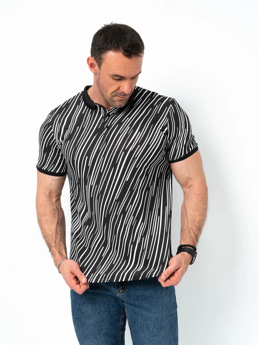 Футболка поло с коротким рукавом базовая