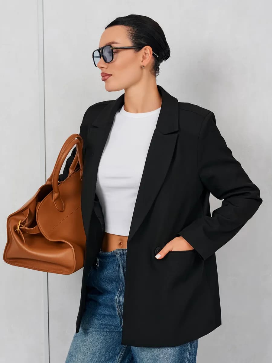 Пиджак женский черный