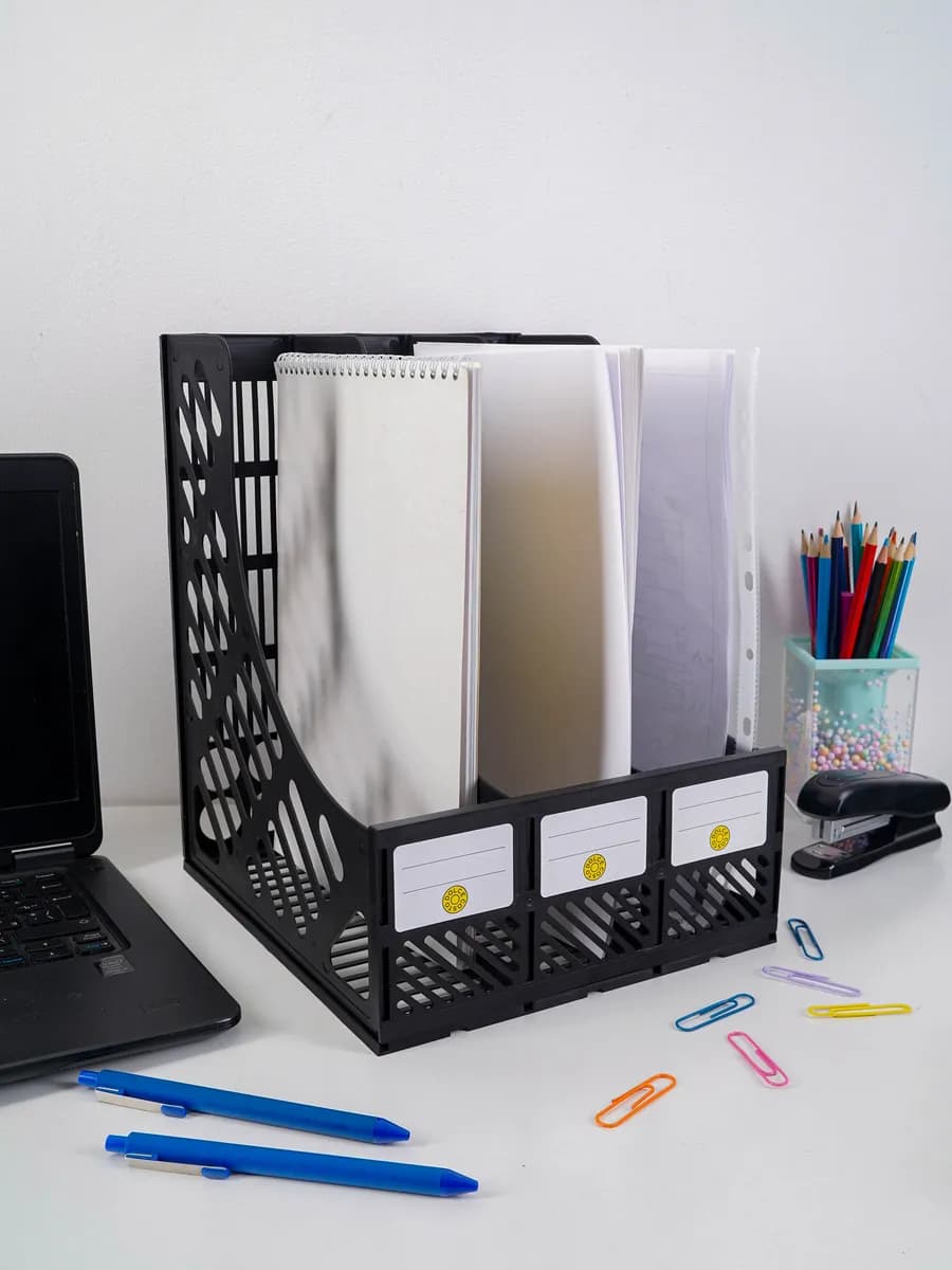 Лоток настольный для канцелярии и бумаг 3 секции