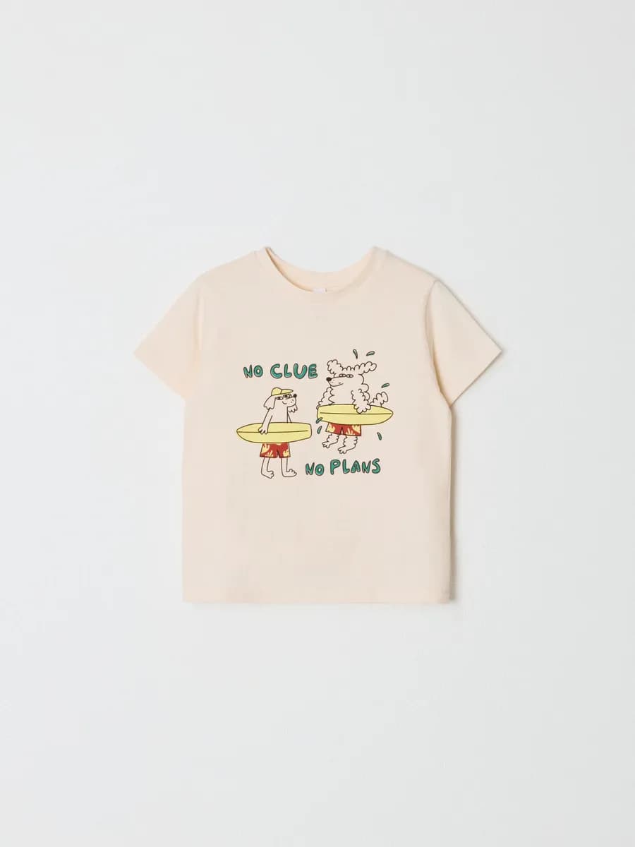 Футболка хлопковая с принтом