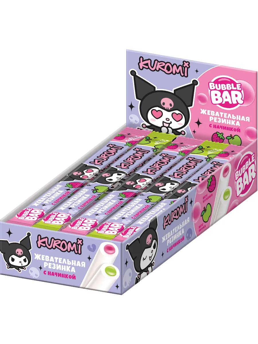 Жевательная резинка Kuromi Babble Bar, 20 шт по 19 г