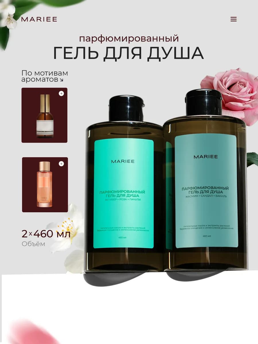 Гель для душа женский парфюмированный