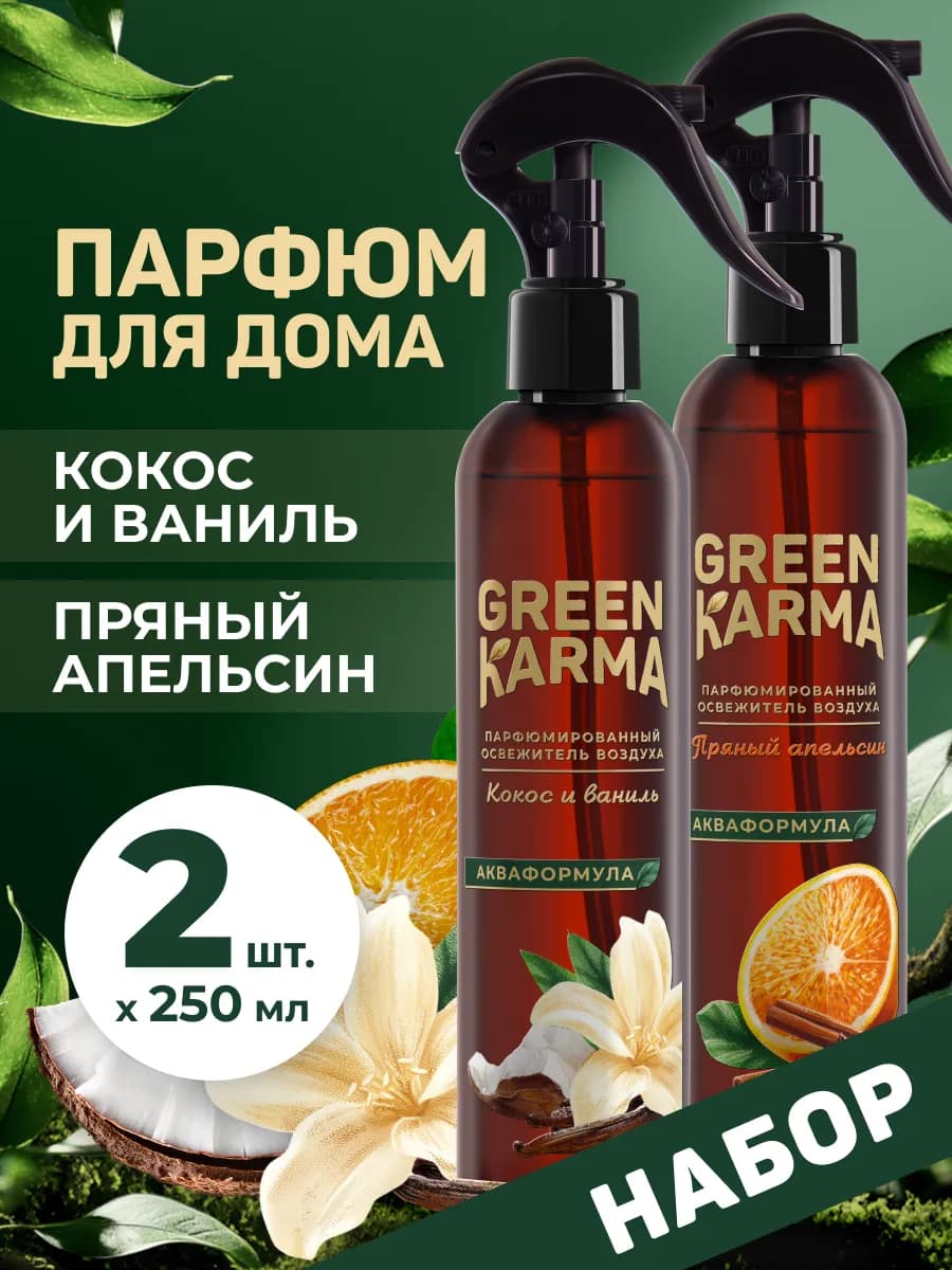 Набор парфюмированный акваспрей-освежитель воздуха 2 шт