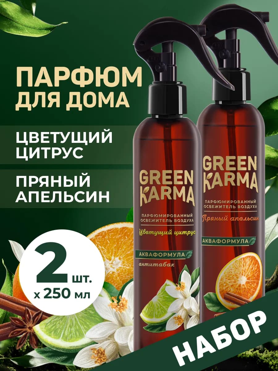 Набор парфюмированный акваспрей-освежитель воздуха 2 шт