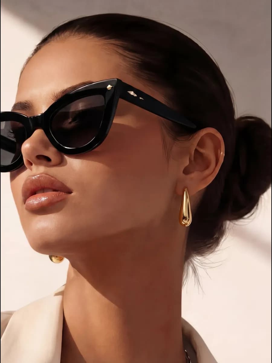 Серьги крупные бижутерия конго