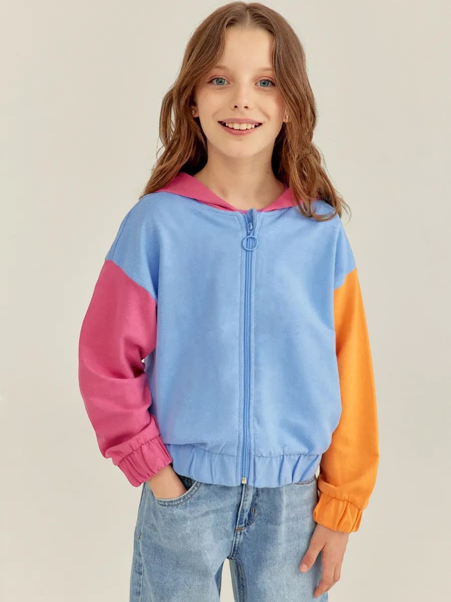 Толстовка на молнии с капюшоном