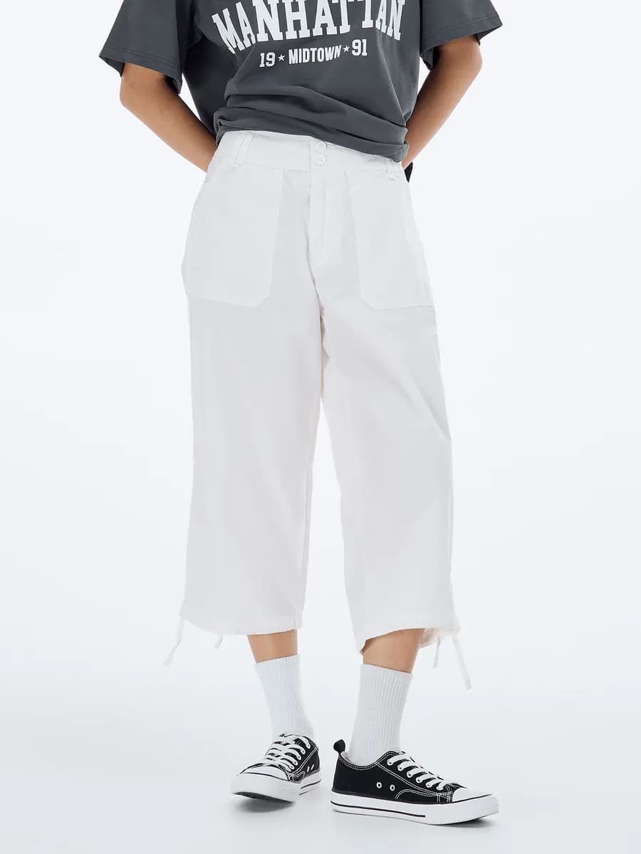 Широкие брюки бермуды