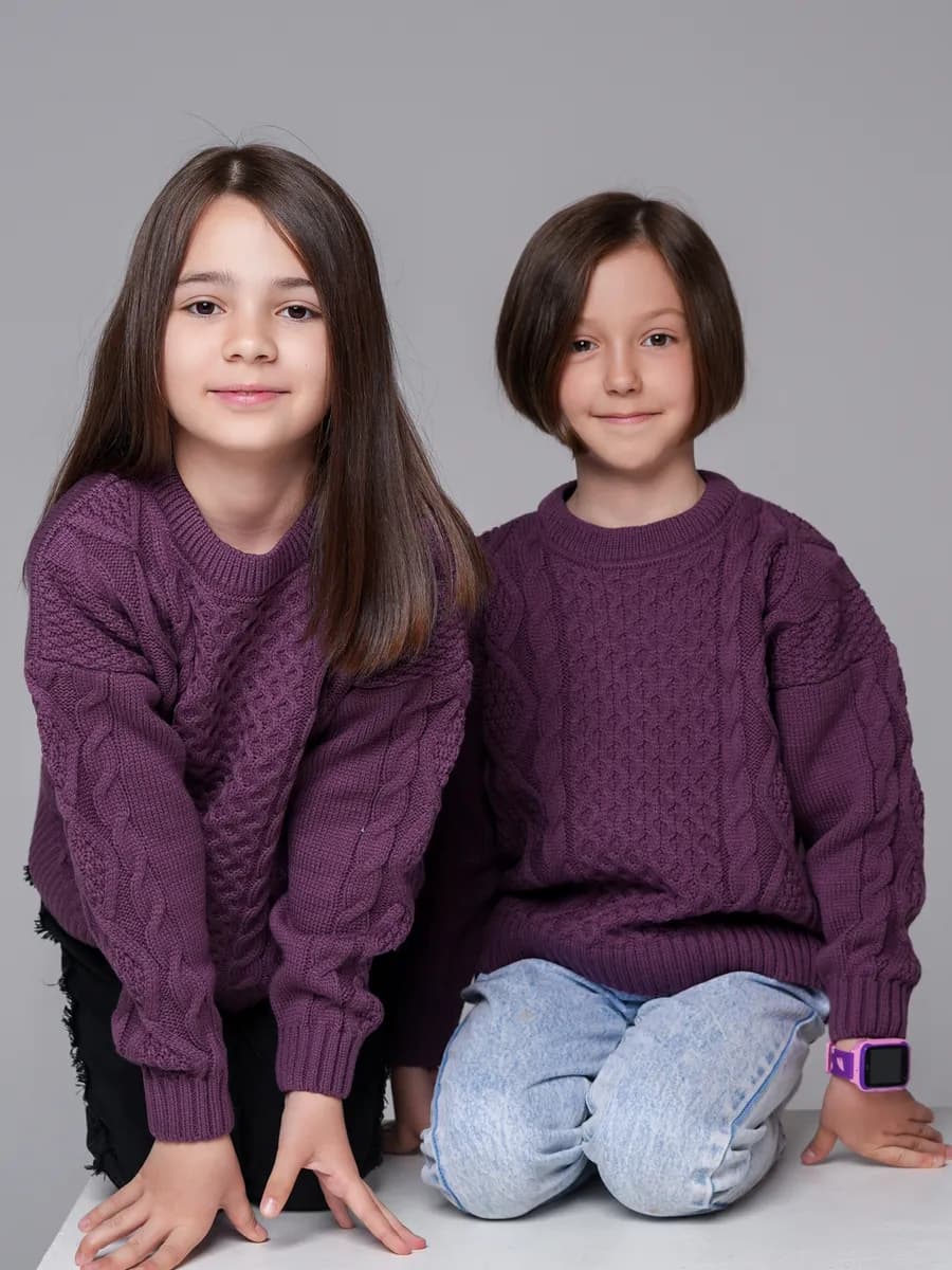 Вязаная кофта для девочки свитер для девочки