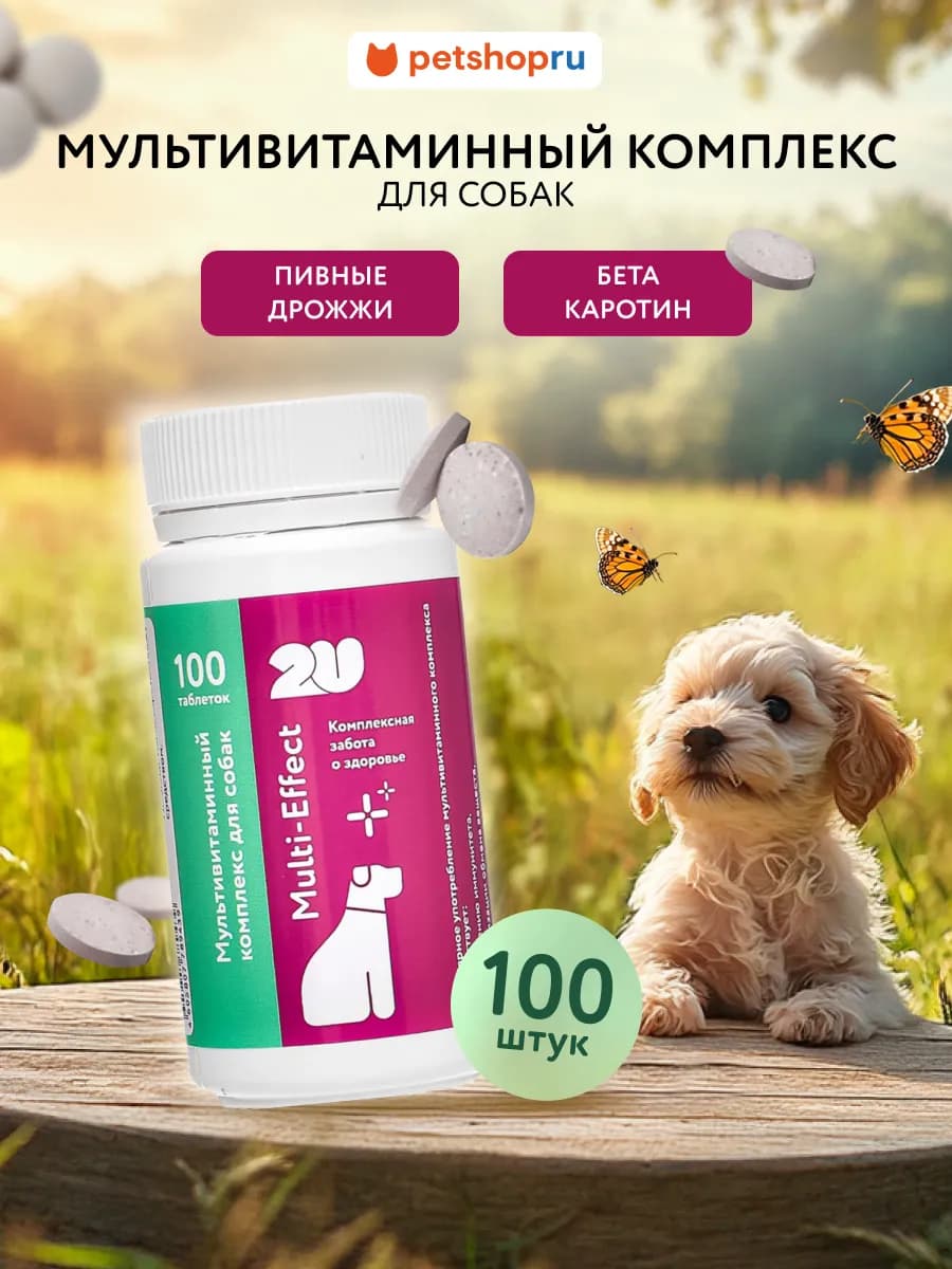 Мультивитаминный комплекс для собак, multivitamin, 100 шт