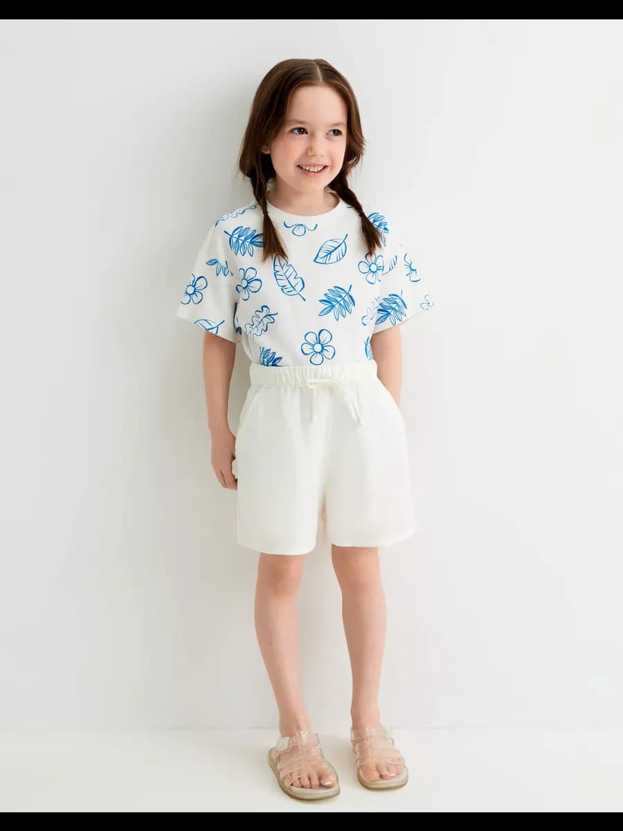 Молочные шорты Comfort со льном