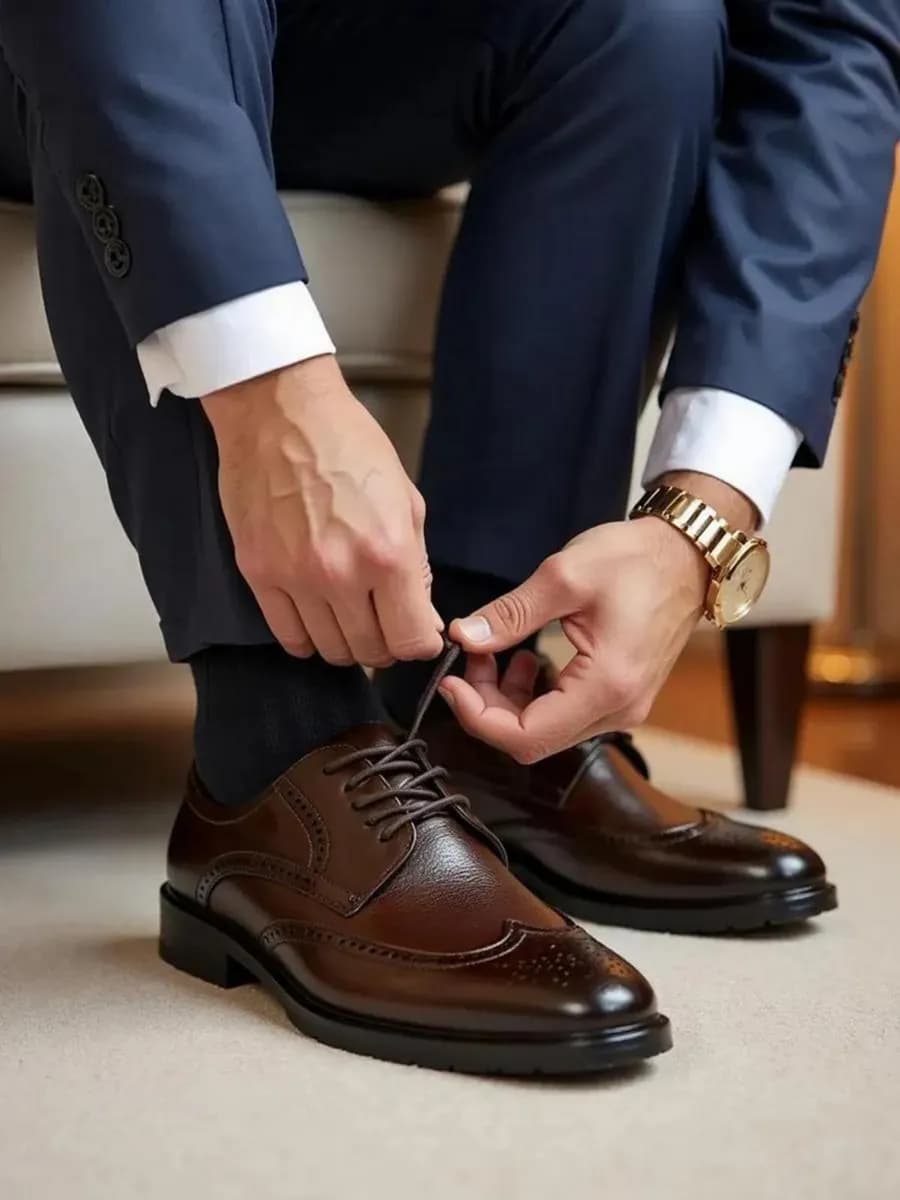 Лоферы классические кожаные туфли