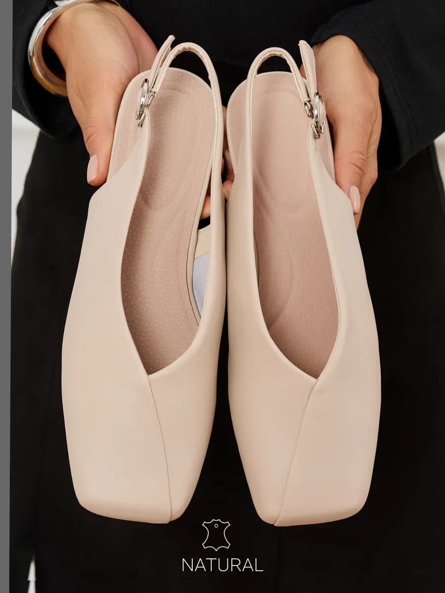 Балетки летние с ремешком