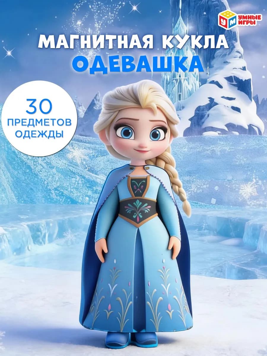Магнитная кукла с одеждой Одень куклу