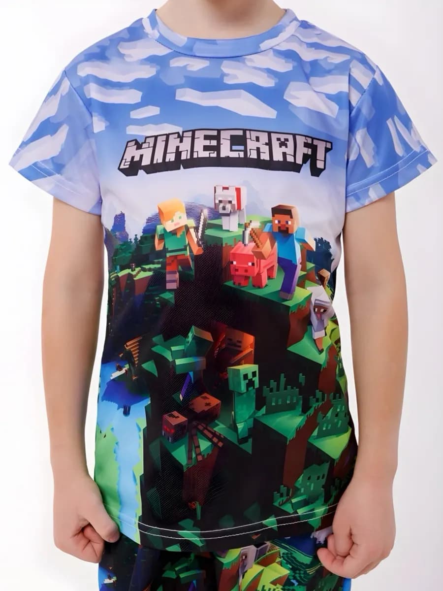 Футболка с шортами minecraft