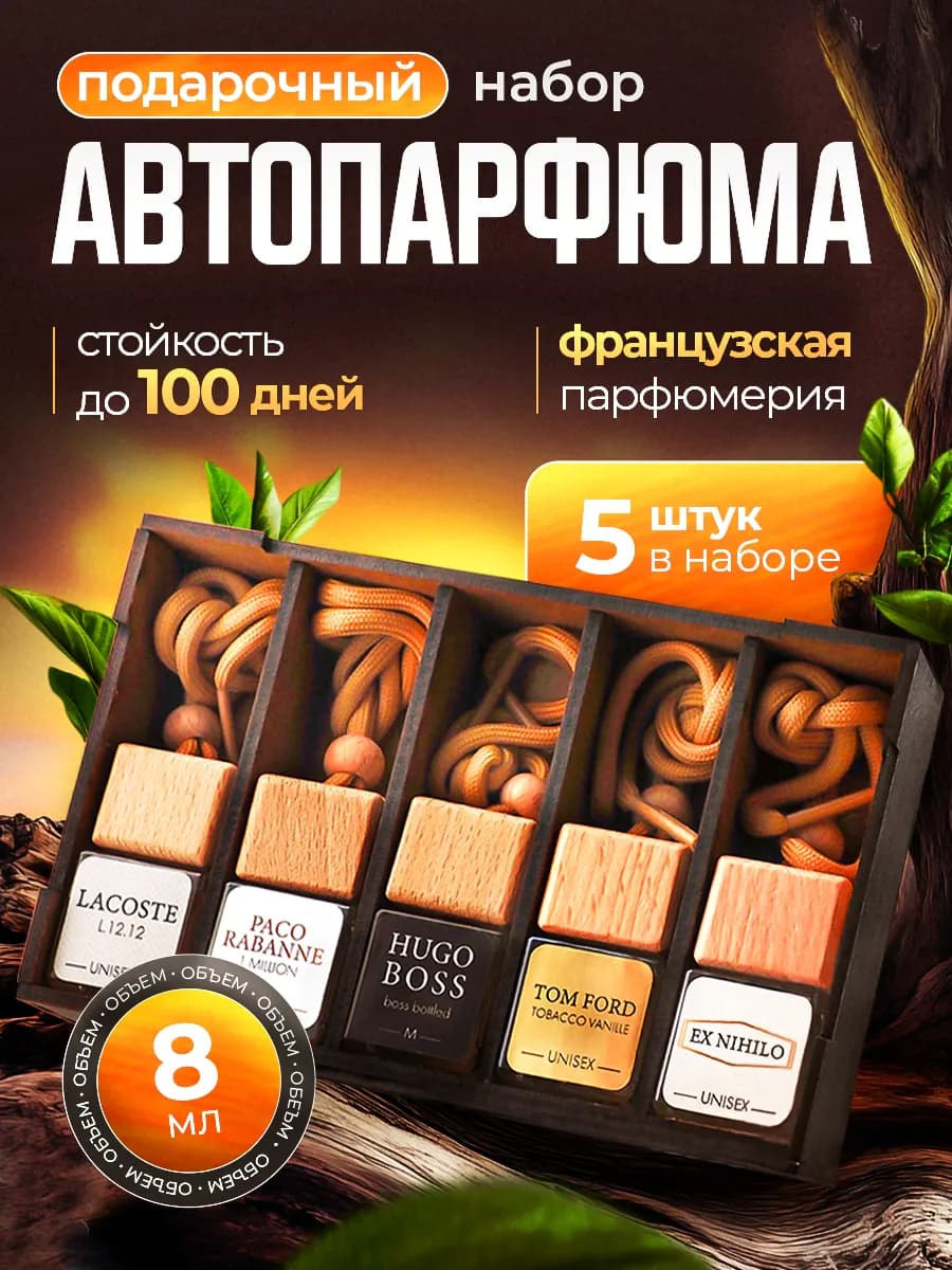 Подарочный набор мужчине автопарфюма на 23 февраля