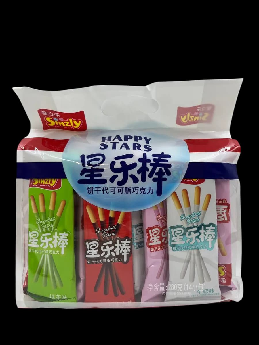 Печенье палочки в шоколадной глазури Happy Stars