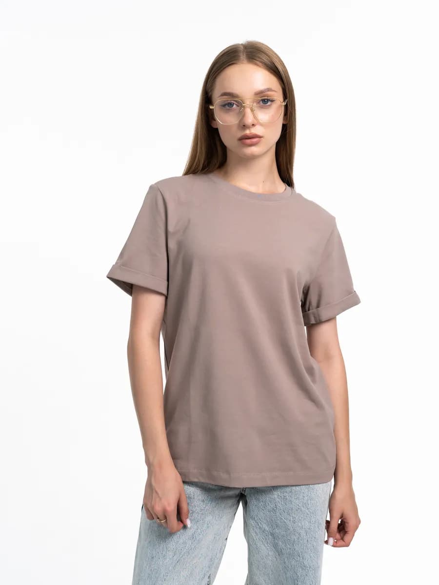 Футболка хлопок с эластаном базовая