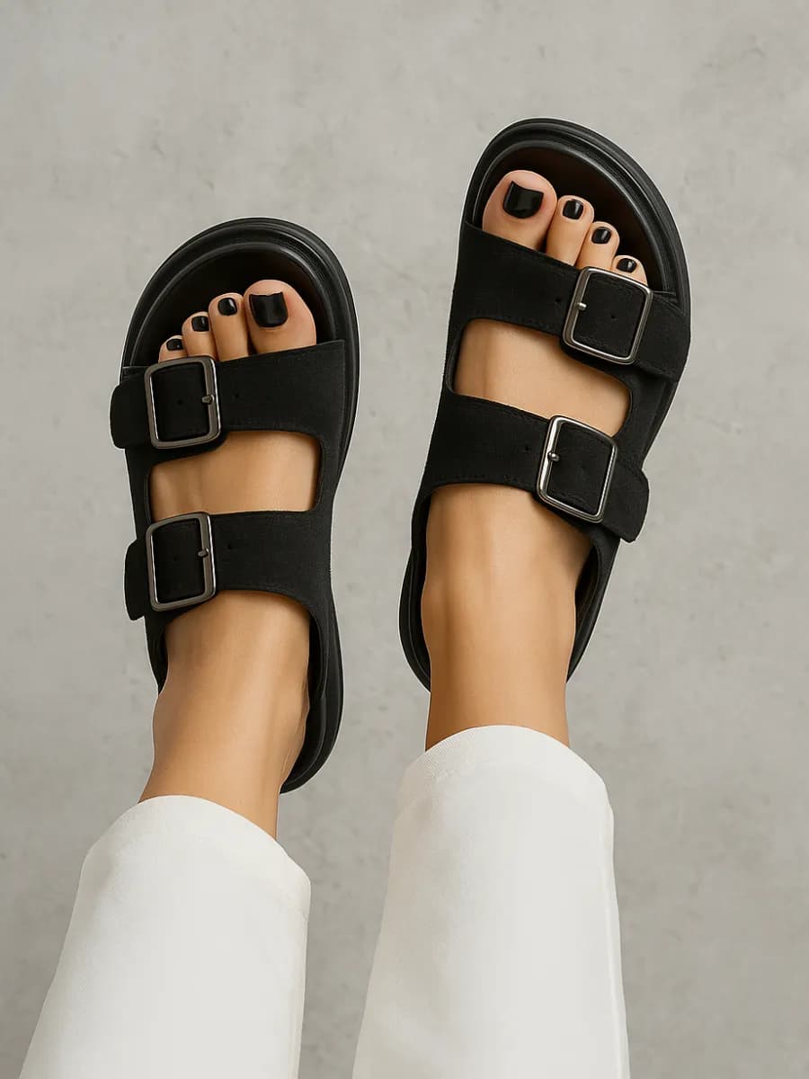 Босоножки летние сандалии замшевые на платформе