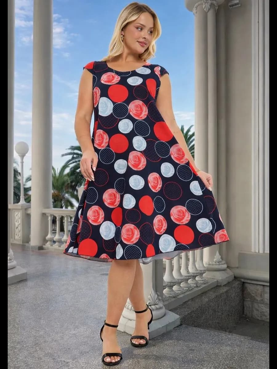 Платье летнее хлопок большие размеры