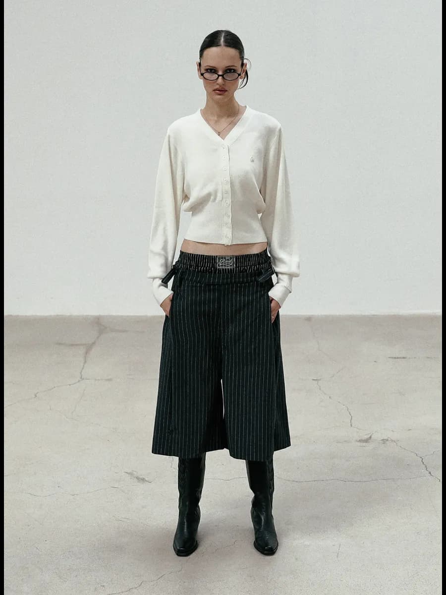 Укороченный кардиган на пуговицах The Pure - фото 1