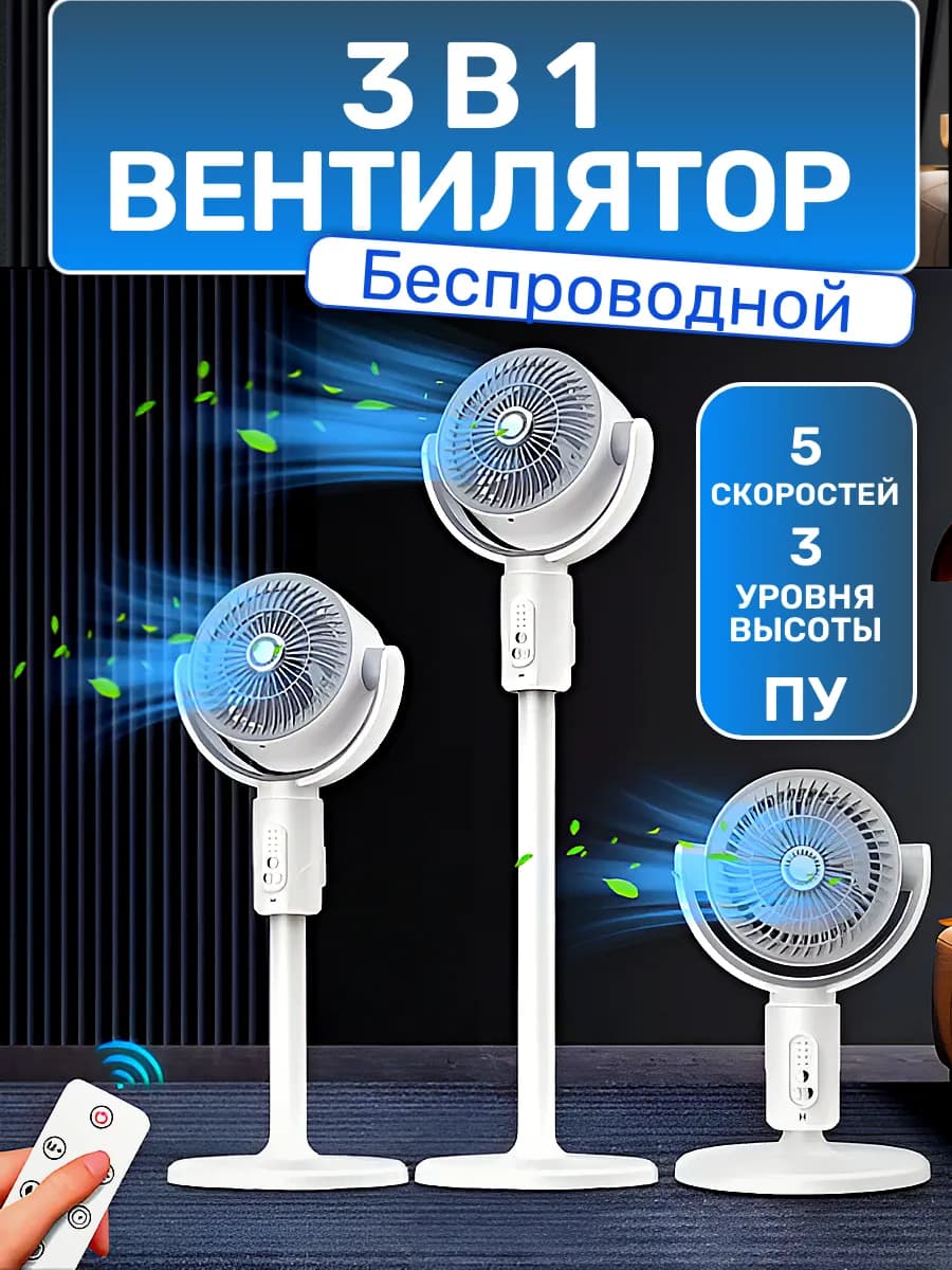 Вентилятор напольный для дома с пультом