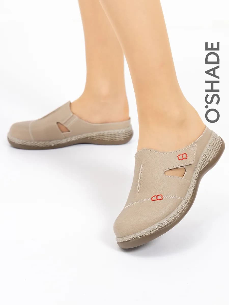 Сабо женские кожаные